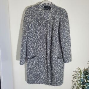 I.B. Diffusion Mohair Wool Longline Sweater Cardigan Coat Size S